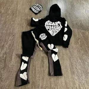 High Quality Custom Logo 3D Puff Print Hoodie Heavyweight Thick Fleece Men Oversized Boxy Pullover Streetwear Sweatshirt OEM - Product Image 2