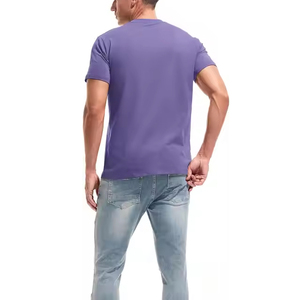 Camiseta de Algodón para Hombre 2025, Cuello Redondo, Manga Corta, Corte Holgado, Tallas Grandes, Ropa de Verano, Todos los Colores, Estampados Personalizables - Product Image 2