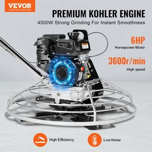 Allanadora de Concreto a Gasolina de 6HP, 38 Pulgadas, de Empuje, con Plato Flotante, de Uso Comercial Pesado para Acabado de Superficies de Concreto - Product Image 2