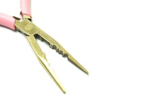 Professional 4 Pcs Pink and Gold Micro Ring Hair Extension <b>Pliers</b> Looper Hook & Bead Remover with Leather Pouch ANAAIF - Product Image 4