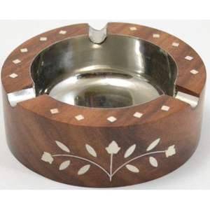 Cenicero de Madera Tradicional Hecho a Mano para Fumar, Elegante Decoración de Escritorio - Product Image 3