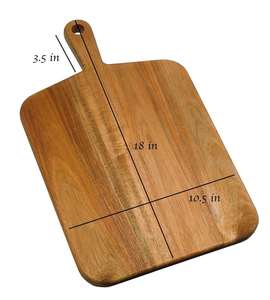 Planche à découper multifonctionnelle en bois d'acacia massif, noyer noir, pour la maison et la cuisine des restaurants - Product Image 6