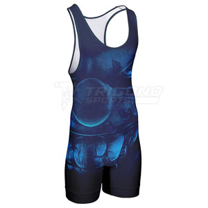 Singlet de performance pour homme en sublimation – Spandex/Polyester, écologique, séchage rapide, design graphique personnalisé, coupe confortable TRIGONO - Product Image 3