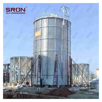 Sistema de Silo para Granos de Café de Acero Galvanizado en Caliente de Gran Capacidad, Buena Hermeticidad, Monitoreo por PLC SIMENS para Plantas de Procesamiento