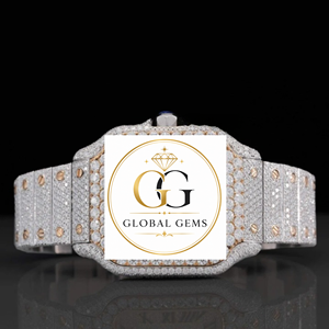 Gold Iced Out Diamond <b>Watch</b> Luxury Diamond Hip Hop for Gifts Celebrations and Special Occasions Available for Best Price - Product Image 3