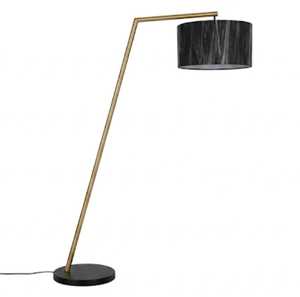 Lámpara de Pie Moderna Nórdica Negra con Arco, Lámpara de Pie de Lujo con Pantalla Cilíndrica de Metal LED E27 para Lectura, Sala de Estar, Hotel, Dormitorio - Product Image 3