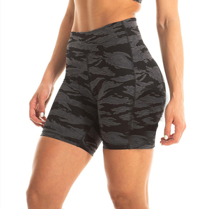 Surge Women High Waist Comp Shorts Muscle Tri Breathable 4Way Fast Dry Plus OEM Spandex Nylon Custom Recovery Logo - Product Image 4