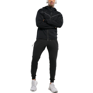 Conjunto Deportivo 2 en 1 para Hombre, Transpirable, con Sudadera con Cierre de Cremallera y Cordón Ajustable y Pantalones Jogger para Correr - Product Image 1