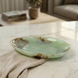 Plat de service à salade en résine polie à la main, écologique, compatible lave-vaisselle, design classique, excellente qualité - Product Image 5