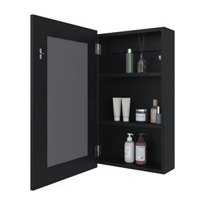 Armadietto dei medicinali Black Parks con specchio incluso per mobili da bagno - Product Image 5