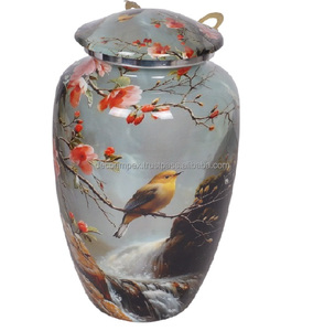 Premium Antique Decorative Metal Cremation Urn <b>Memorial</b> Urn Durable with Polished Design at wholesale price - Product Image 6