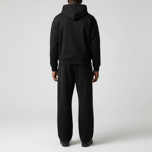 Conjuntos Deportivos de 2 Piezas para Hombre, con Capucha y Cierre, de Alta Calidad, con Logotipo Personalizado al por Mayor, Ropa Deportiva Informal de Invierno, de Algodón Sólido de 220g - Product Image 5