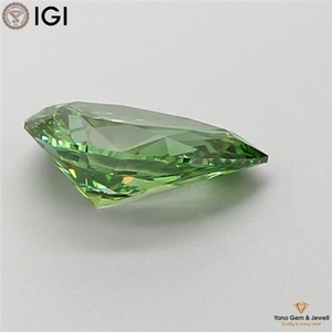 เพชรทรงลูกแพร์ 2.50 กะรัต ความใส VVS2 สีเขียวแฟนซีสดใส ผลิตในห้องปฏิบัติการโดยผ่านการรับรองจาก IGI สำหรับงานออกแบบตามสั่ง - Product Image 6