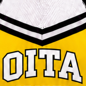 Haut court de cheerleading sans manches jaune, blanc et noir pour femmes et filles – Idéal pour l'entraînement sportif et les uniformes d'équipe - Product Image 6