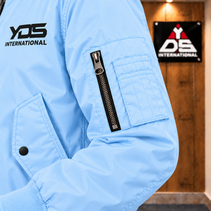 <b>Women</b> Full Sleeve Zipper <b>Bomber</b> <b>Jacket</b> <b>Lightweight</b> Windbreaker Casual Outerwear Ribbed Bottom Front Logo Windproof Autumn Casual - Product Image 6