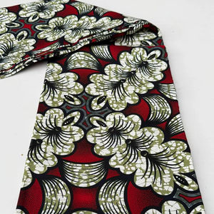 Tela de algodón con estampado de cera africana de Siyara Leone, taparrabos personalizados de alta calidad con patrones vibrantes, perfecto para uso tradicional - Product Image 1