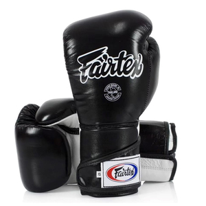 ถุงมือชกมวย Fairtex คุณภาพสูง แบบมืออาชีพ สไตล์เม็กซิกัน สีแดงขาว หนังแท้ ปิดแบบตีนตุ๊กแก สำหรับฝึกซ้อม - Product Image 5