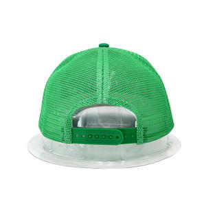 Casquette de baseball unisexe à 5 panneaux en polyester/coton avec logo brodé 3D personnalisé, casquette ajustable à fermeture snapback - Product Image 3