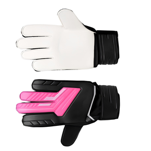 Guantes de Portero de Fútbol de Cuero BLACK RACING GEAR, Cierre de Cremallera en Todos los Dedos, Unisex, para Entrenamiento Deportivo, Logotipo Personalizado, Venta al Por Mayor - Product Image 3