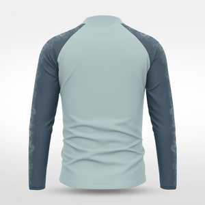 Veste de sport décontractée pour homme, légère, imperméable et respirante, en nylon et polyester, avec patchwork par sublimation, fermeture éclair 1/4, haute performance - Product Image 2