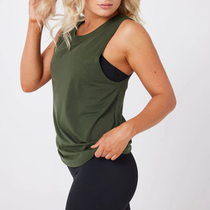 Camiseta sin mangas de Spandex/Nylon para mujer - Tejido de punto ecológico, de secado rápido, transpirable, ligero y personalizable, 240g - Product Image 3