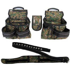 Leather Electrician Telecom Utility <b>Tool</b> Pouch Bag <b>Belt</b> Loop - Product Image 1