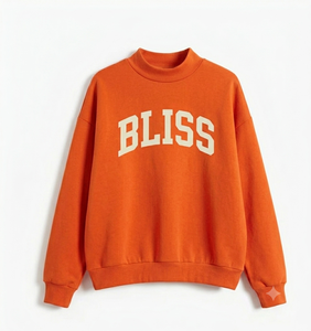 Sudadera Oversize de Cuello Alto para Mujer, Prenda Esencial de Moda, Ajuste Cómodo y Relajado, Mezcla de Algodón Suave - Product Image 1