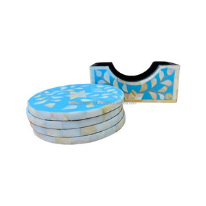 ชุดถาดรองแก้วทำด้วยมือทำจากเรซินถาดรองแก้วชาและกาแฟแบบแฟนซี - Product Image 3