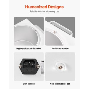 Calentador de cera individual profesional de 300W, olla calentadora de 3000ML para depilación - Product Image 4