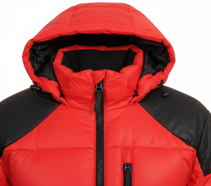 Chaqueta Acolchada de Color Sólido Personalizada – Abrigo de Invierno Impermeable con Capucha para Hombre, Suministro al por Mayor OEM - Product Image 5