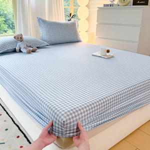 Sábana Ajustable de Algodón Teñido Liso Rosa, Elástica, para Todas las Estaciones, Ropa de Cama para Adultos, 200 Hilos, Color Sólido, Uso Hospitalario, Ultra Suave, Moderna - Product Image 6