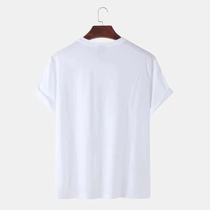 Camiseta de Marca Privada con Hombros Caídos, Corte Recto y Bajo sin Rematar |   Fabricante de Ropa Urbana en Pakistán, Camisetas Cortas para Hombre - Product Image 6