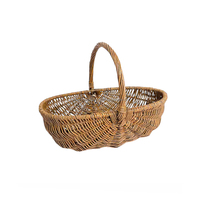 Paniers de rangement élégants en osier de haute qualité avec poignées, écologiques et multifonctionnels pour la cuisine, différentes tailles, en promotion
