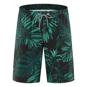 Shorts de bain décontractés pour hommes, design par sublimation, taille élastique, coupe compressive, séchage rapide, maillot de bain écologique, design personnalisé - Product Image 1