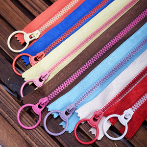 Eco-Friendly Zipper Manufacture Fancy #5 <b>Open</b> <b>End</b> <b>Zip</b> Colorful Plastic Resin Zipper for Clothes - Product Image 2