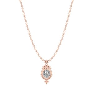 Collier chaîne REYES en moissanite taille ovale 26,08 carats, luxe, argent sterling 925, plaqué or 14 carats et rhodium, bijoux fins pour femmes - Product Image 4