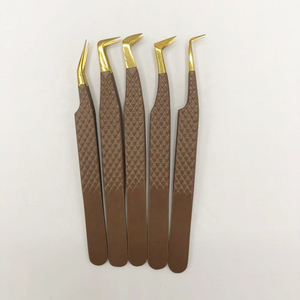 100% Closed Makeup Professional Eyelash Tweezers Volume Eyelash Extension Tweezer <b>Lash</b> Tweezers Wholesale Price - Product Image 2