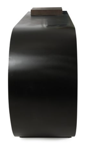<b>Black</b> Acrylic <b>Console</b> Table Curved Living Room Side Table Display Rack Magazine Stand - Product Image 5