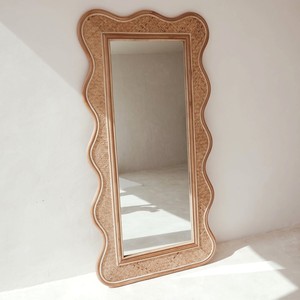 <b>Rectangular</b> square Full Length Rattan <b>Mirrors</b> Long <b>Mirror</b> for Hanging Home Hotel Dance Studio Wall Decor <b>Mirrors</b> - Product Image 2