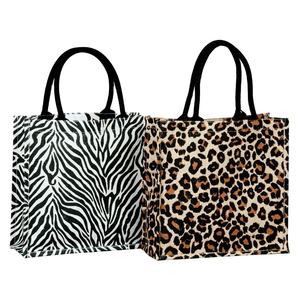 Sac à main d'épicerie de plage en toile de jute avec logo imprimé personnalisé de haute qualité Sac fourre-tout en jute réutilisable pour les courses - Product Image 1