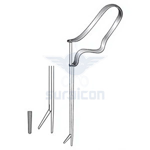 Pinzas Buck Ear Polypus de 11.5 cm (4-1/2 pulgadas) para cuerpos extraños, de acero inoxidable, instrumento quirúrgico ORL para pólipos de oído - Product Image 3