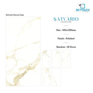 Venta al por mayor de azulejos de porcelana modernos de lujo de la serie Full Body de 600x1200mm y 60x120mm para sala de estar, hotel, oficina. - Product Image 3