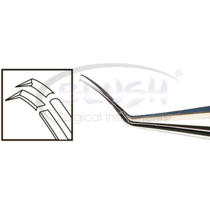 Inamura 1.8 Cross Action Capsulorhexis Forceps Curved w/ Marks Ophthalmic Cataract <b>Instrument</b> By Blush <b>Surgical</b> - Product Image 4