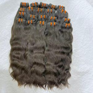 Extensiones de Cabello Natural Ondulado de Color Natural, de un Solo Donante, con Cutícula Alineada, Cabello Virgen Indio Remy, Sin Procesar, con Doble Trama a Máquina - Product Image 6