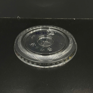 Tapas de plástico PET PP desechables ecológicas de bajo precio de fábrica, diámetro 90/93/95/120 mm, tapas planas tipo domo para vasos de plástico, transparentes - Product Image 6