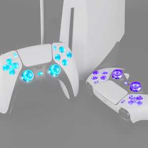 Kit de Luces LED DTF Multicolor Iluminadas para el Control de PS5, para los Botones D-pad, Thumbsticks, Share, Option y Home - Product Image 2
