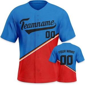 Maillot de baseball personnalisé par sublimation, chemise boutonnée, uniforme sportif sublimé - Product Image 6