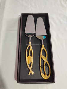 Blue Handle Fork Holder Stylish Stainless Steel Eco-Friendly Durable Professional Chef Utensil - Product Image 4