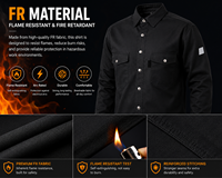 Vêtements de travail de haute qualité 100% coton FR antistatiques certifiés CE, manches longues, ignifuges, pour soudeurs américains, mineurs et électriciens