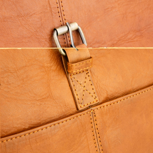 Wholesale Custom Vintage Brown <b>Leather</b> Backpack Unisex Buckle Closure Canvas Portable Large Capacity Durable <b>Laptop</b> Travel <b>Bag</b> - Product Image 6